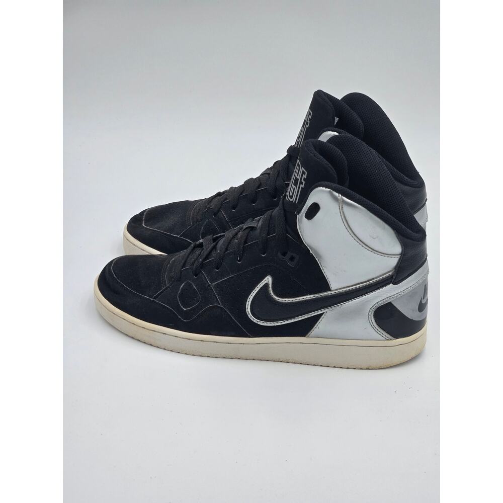 Nike Son Of Force Mid Black Metallic Silver Men’s Size 10